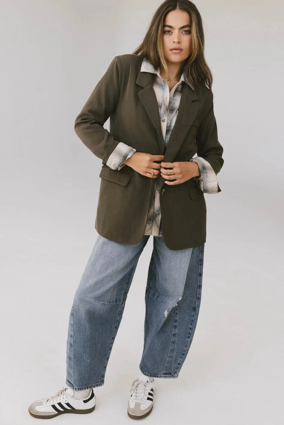 Crystal Blazer in Olive - FINAL SALE sold by bohme product image thumbnail 3