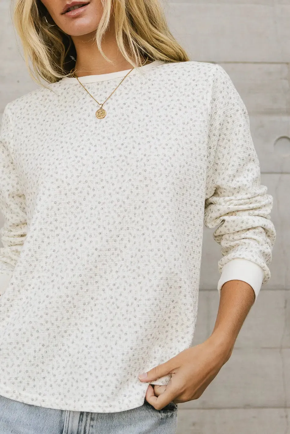 Margot Floral Waffle Tee - FINAL SALE sold by bohme