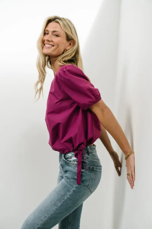 Dahlia Top in Magenta - FINAL SALE sold by bohme