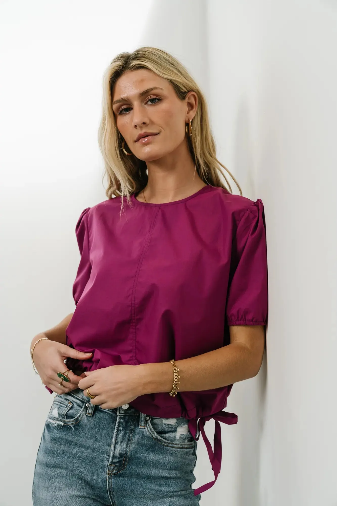 Dahlia Top in Magenta - FINAL SALE sold by bohme product image thumbnail 2