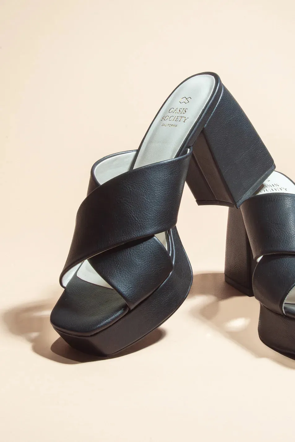 Carmen Platform Heels in Black - FINAL SALE sold by bohme