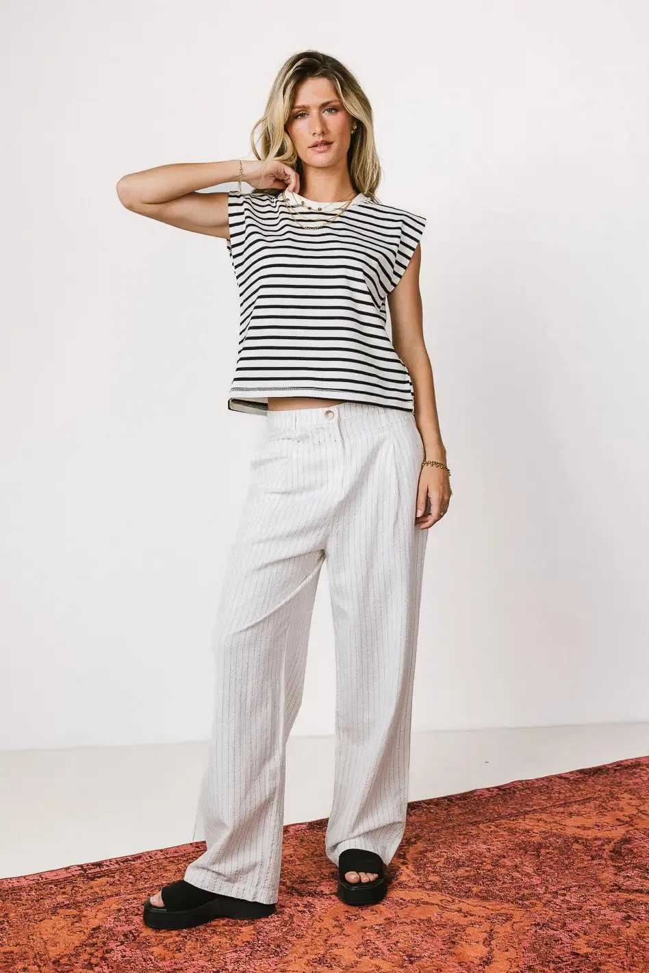 Kaycie Muscle Tee in Black - FINAL SALE sold by bohme product image thumbnail 3