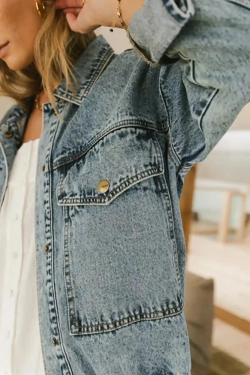 Isabelle Denim Jacket - FINAL SALE sold by bohme product image thumbnail 3