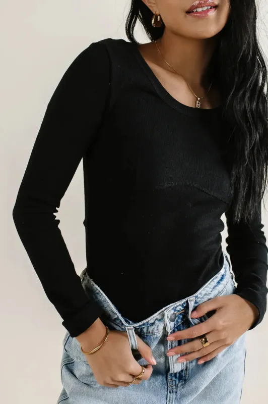 Jayla Knit Top in Black - FINAL SALE sold by bohme