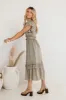 Willa Ruffle Dress in Sage - FINAL SALE sold by bohme