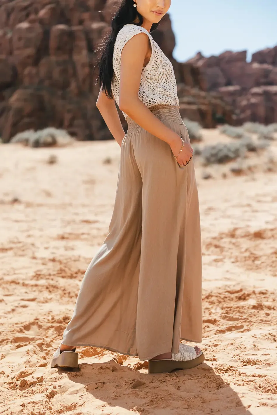 Jade Pants in Mocha - FINAL SALE sold by bohme product image thumbnail 3