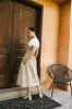 Florence Smocked Midi Dress in Taupe - FINAL SALE sold by bohme
