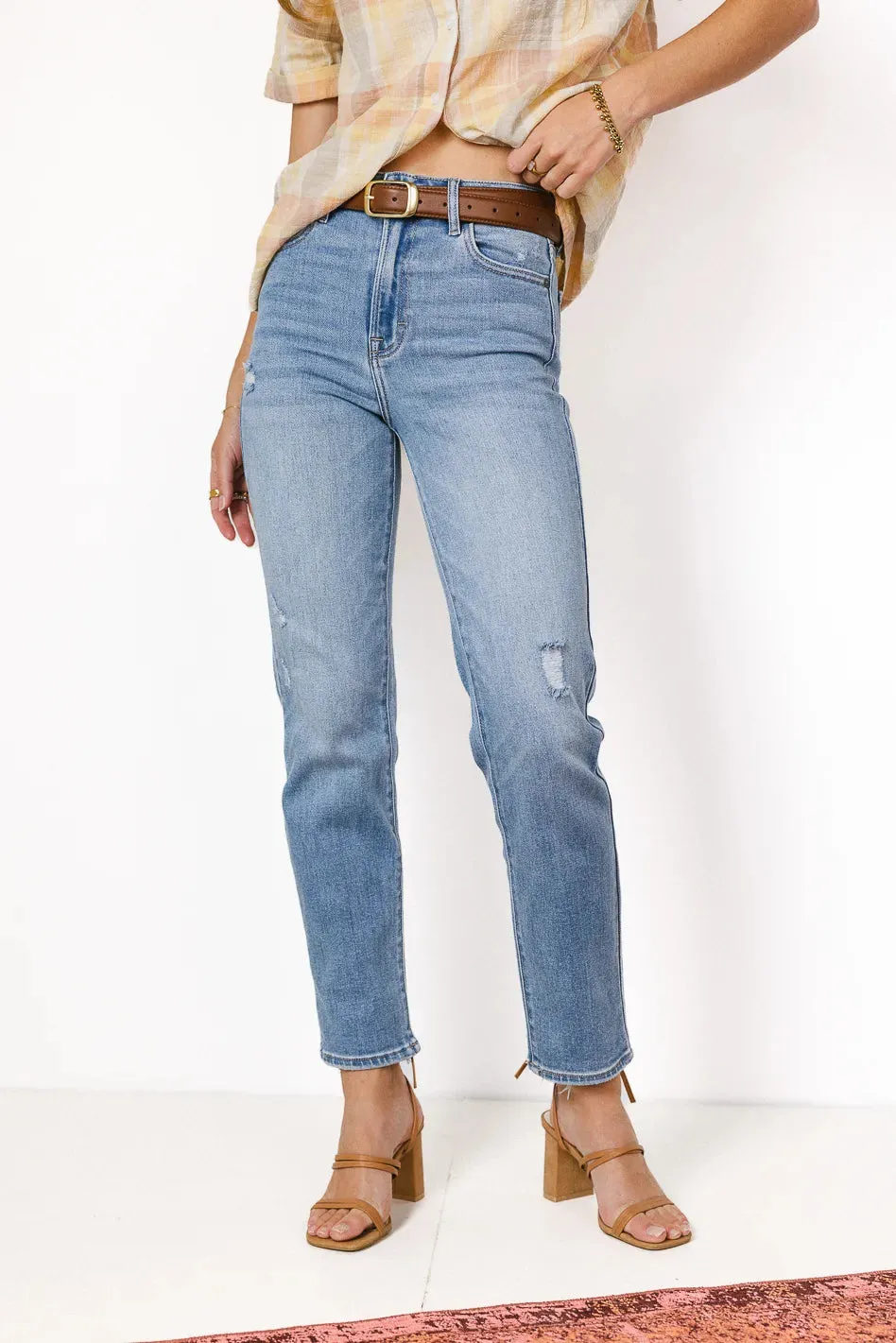 Ellery Straight Leg Jeans in Light Wash - FINAL SALE sold by bohme