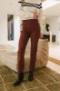 Amara Straight Leg Jeans in Burgundy - FINAL SALE sold by bohme