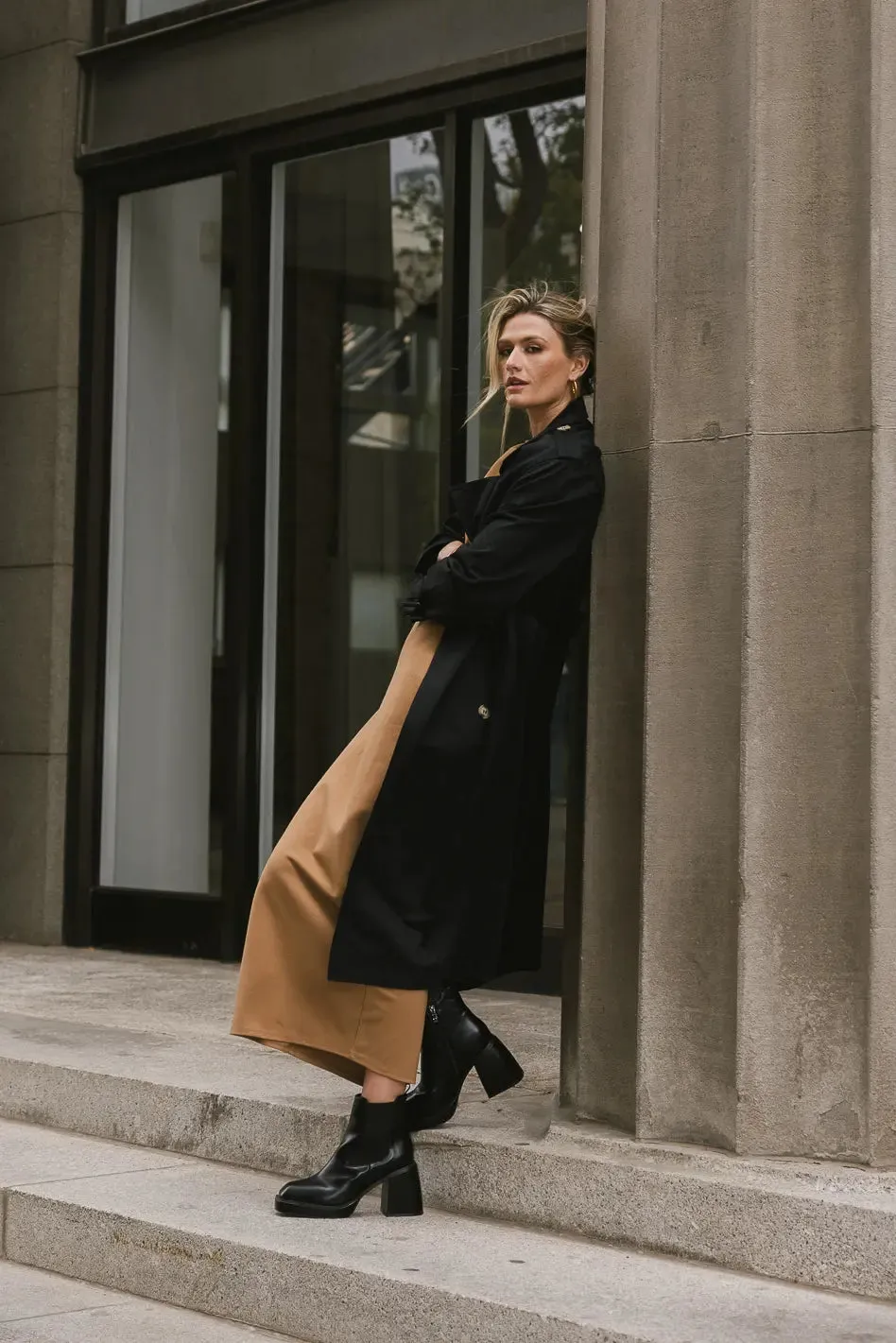 Rachel Trench Coat in Black - FINAL SALE sold by bohme product image thumbnail 2