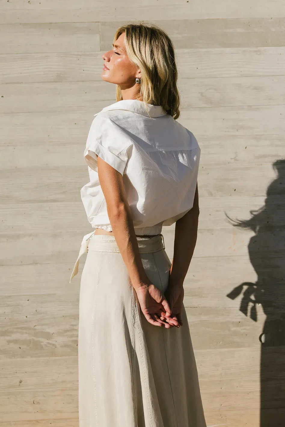 Junie Cinch Waist Button Up - FINAL SALE sold by bohme product image thumbnail 3