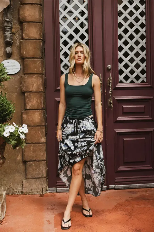 Scoop Neck Tank in Teal - FINAL SALE sold by bohme