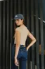 Holly Ribbed Bodysuit in Tan - FINAL SALE sold by bohme