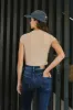 Holly Ribbed Bodysuit in Tan - FINAL SALE sold by bohme