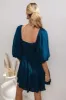 Little Runaway Mini Dress in Teal - FINAL SALE sold by bohme