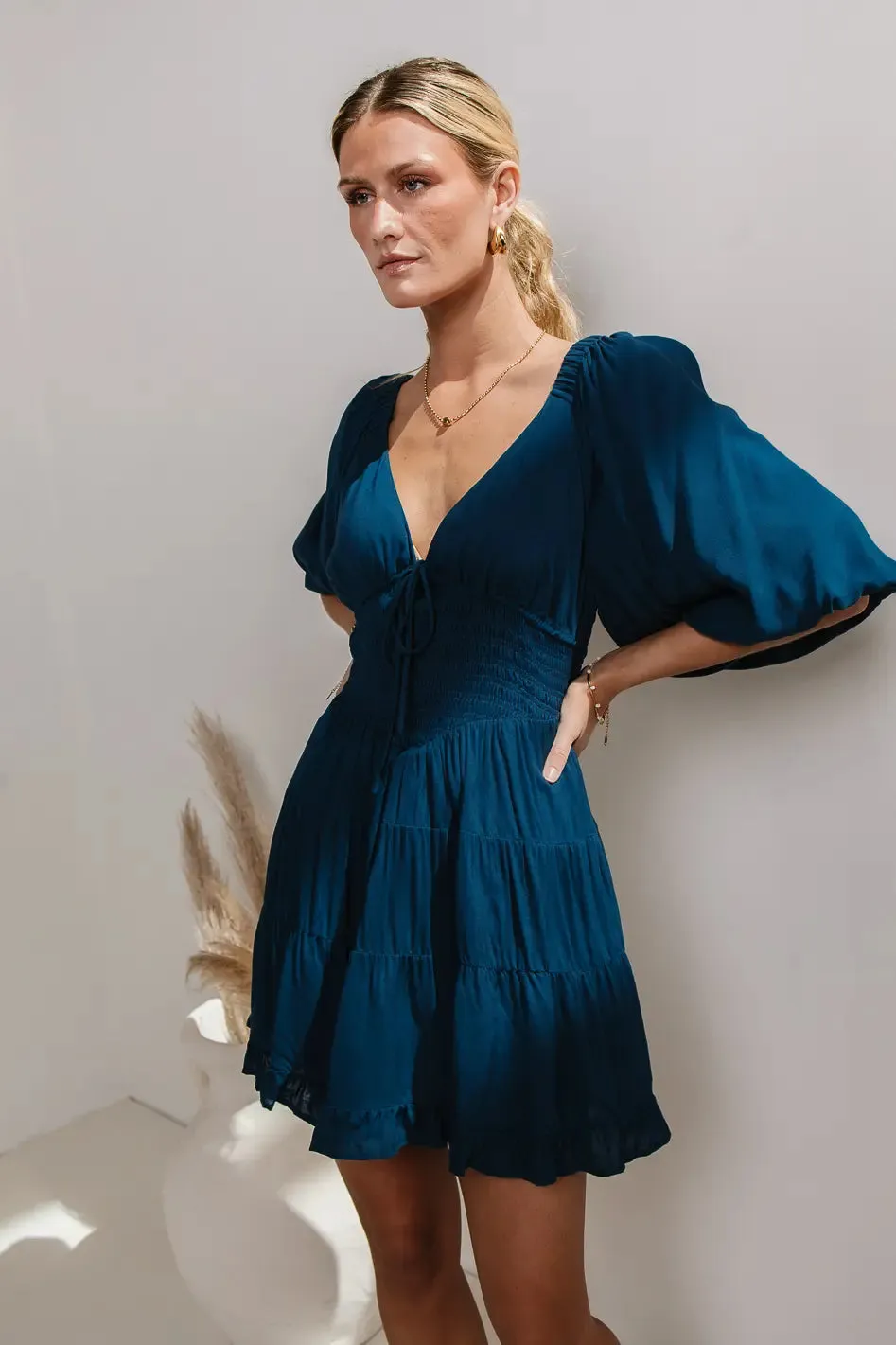 Little Runaway Mini Dress in Teal - FINAL SALE sold by bohme product image thumbnail 4