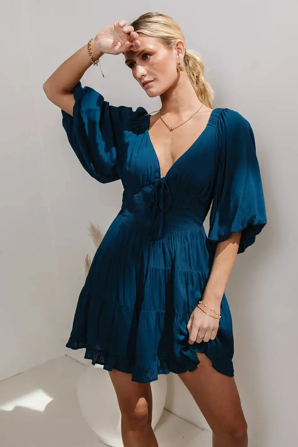 Little Runaway Mini Dress in Teal - FINAL SALE sold by bohme product image thumbnail 5