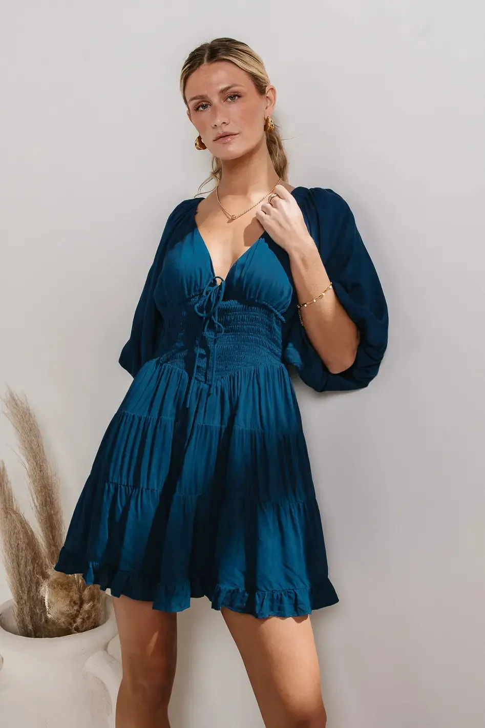 Little Runaway Mini Dress in Teal - FINAL SALE sold by bohme