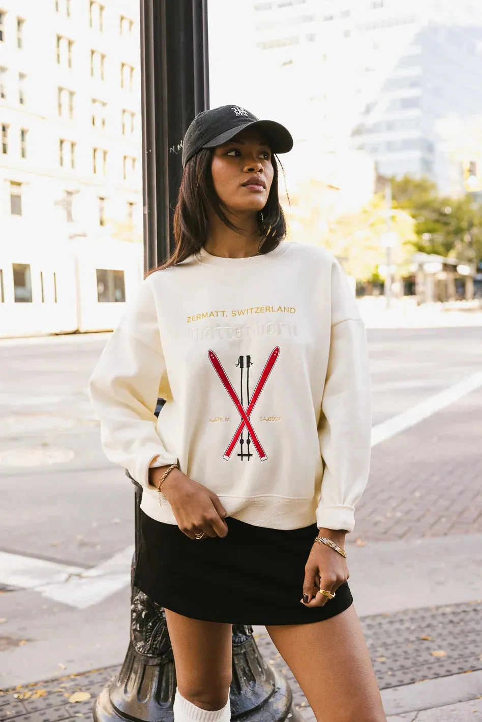 Matterhorn Embroidered Sweatshirt - FINAL SALE sold by bohme