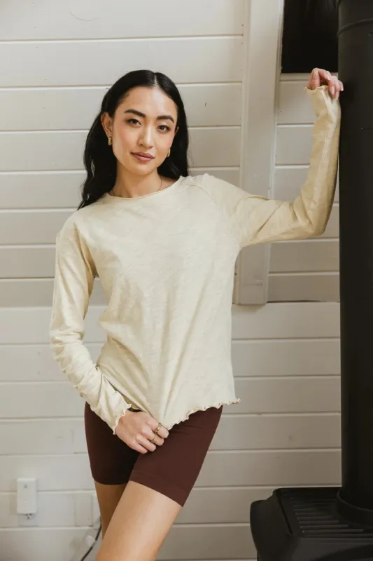 Kaylani Knit Top in Oatmeal - FINAL SALE sold by bohme