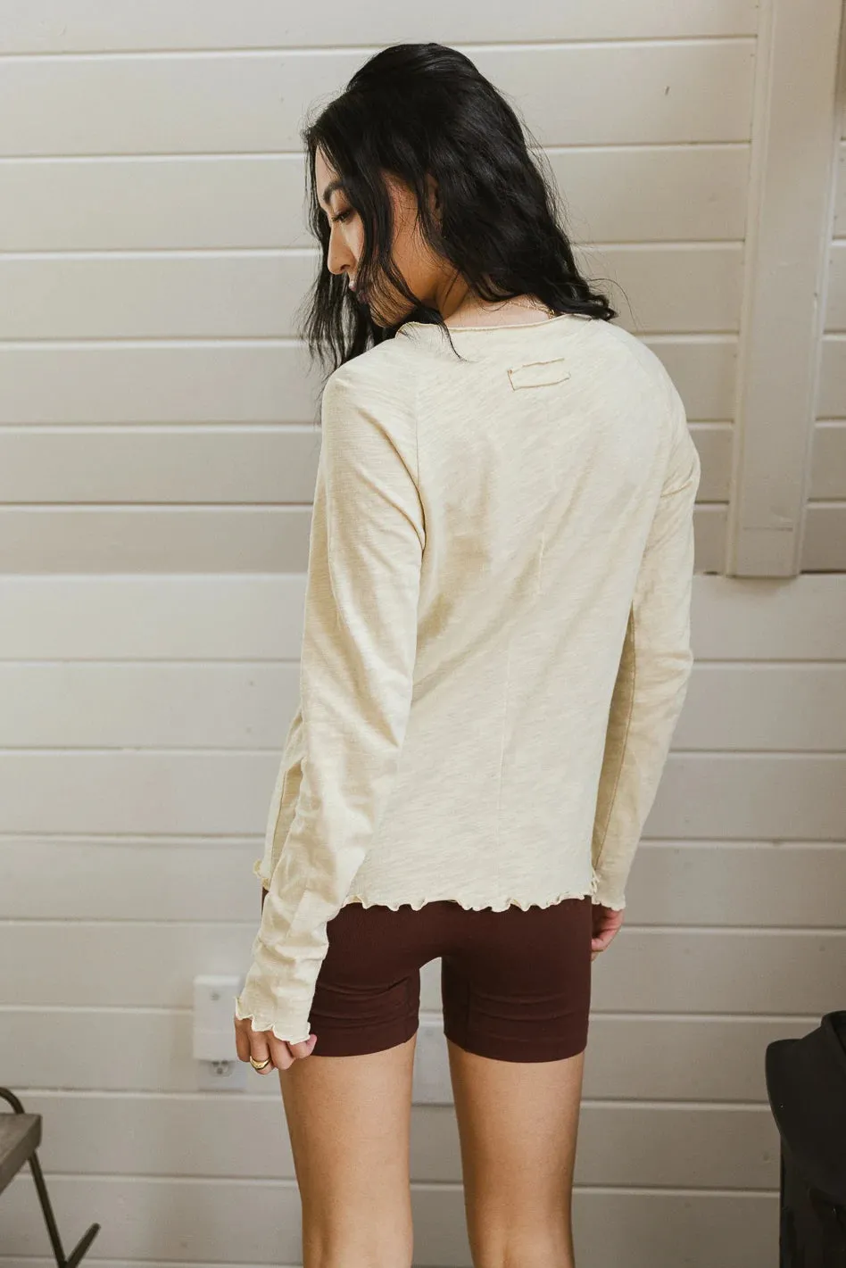 Kaylani Knit Top in Oatmeal - FINAL SALE sold by bohme product image thumbnail 3