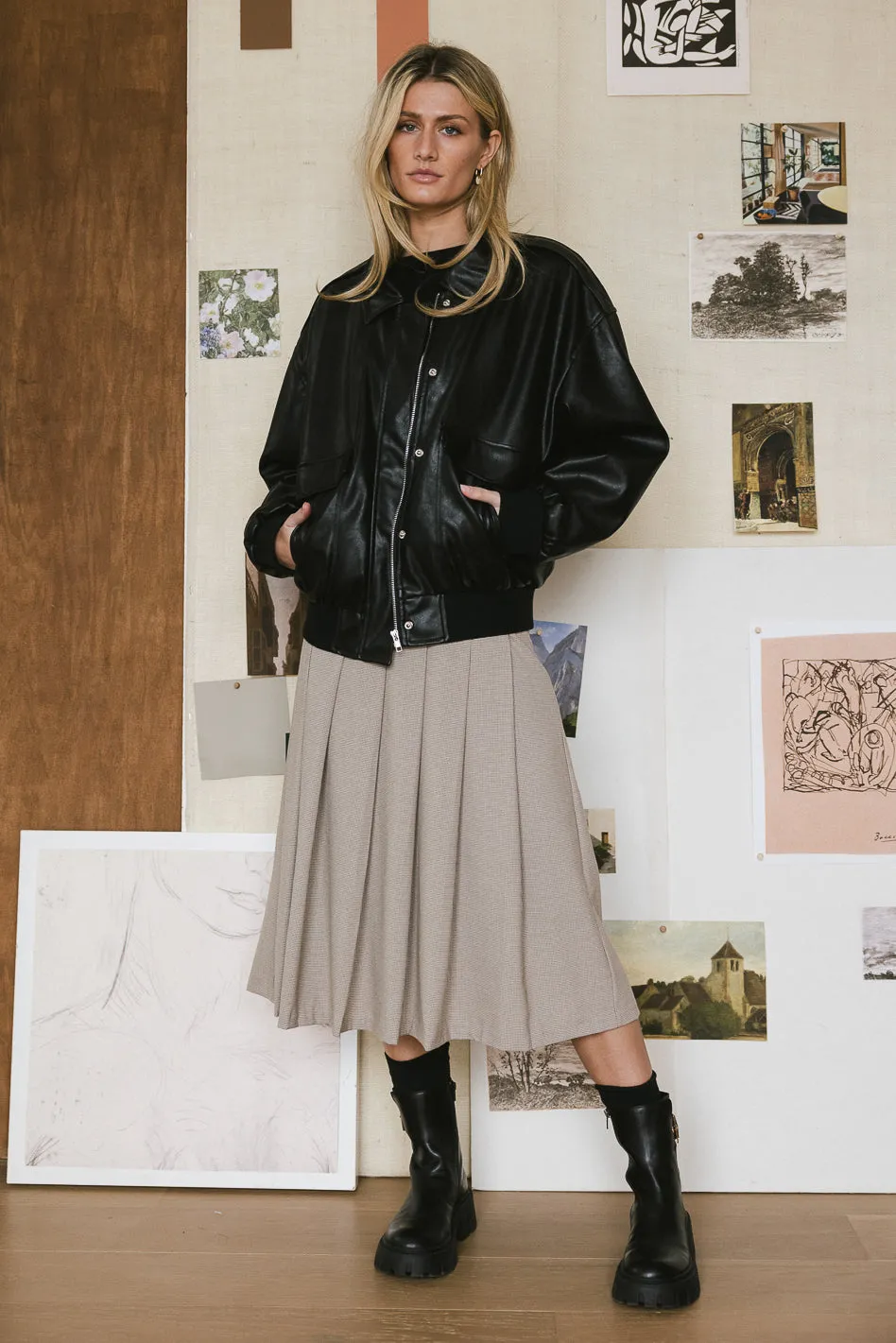 Call Me Back Vegan Jacket in Black - FINAL SALE sold by bohme product image thumbnail 2