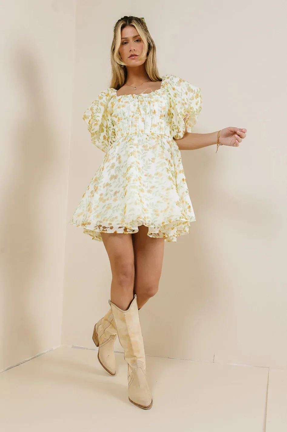 Rosalia Floral Mini Dress sold by bohme product image thumbnail 5