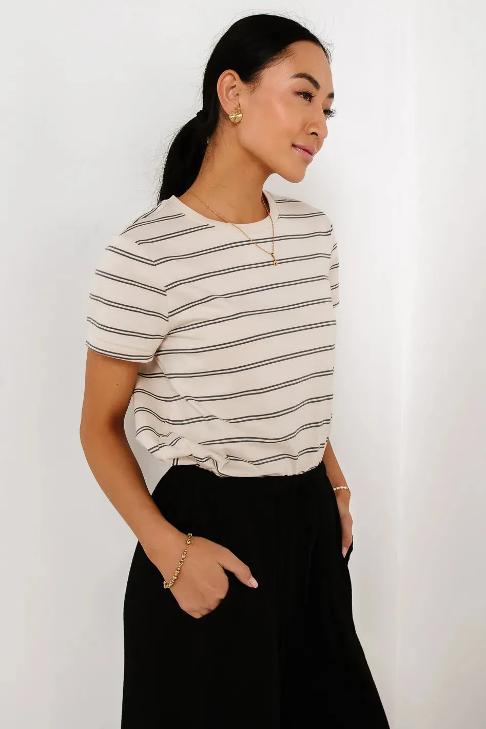 Giavanna Striped T-Shirt - FINAL SALE sold by bohme