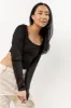 Lyra Cropped Top in Black - FINAL SALE sold by bohme