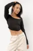 Lyra Cropped Top in Black - FINAL SALE sold by bohme