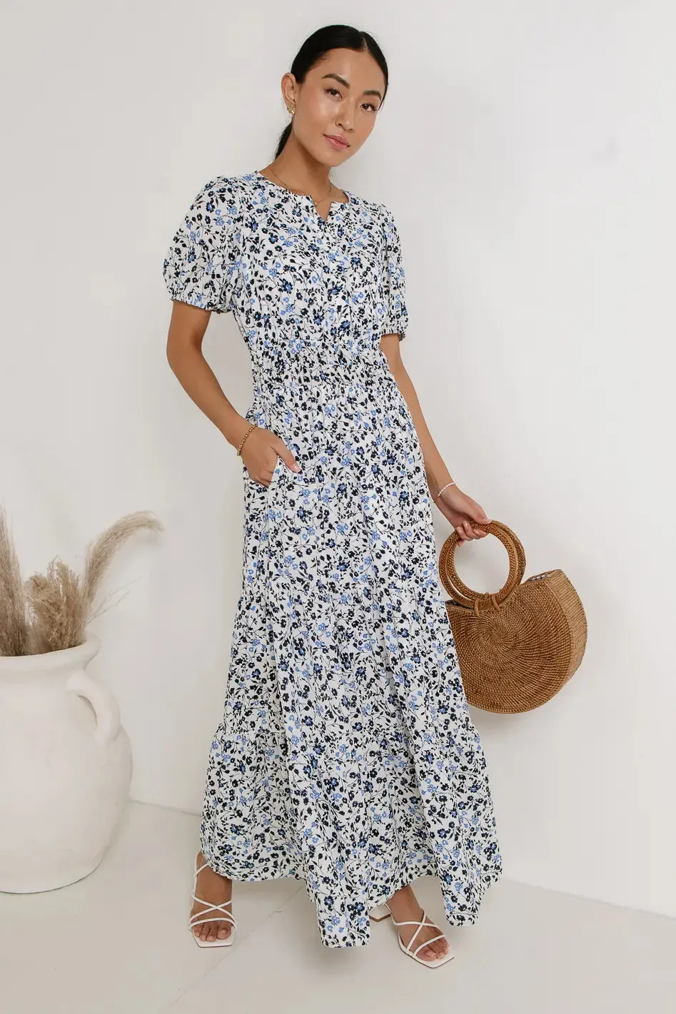 Billie Floral Maxi Dress sold by bohme