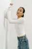 Audrey Ribbed Top in White - FINAL SALE sold by bohme