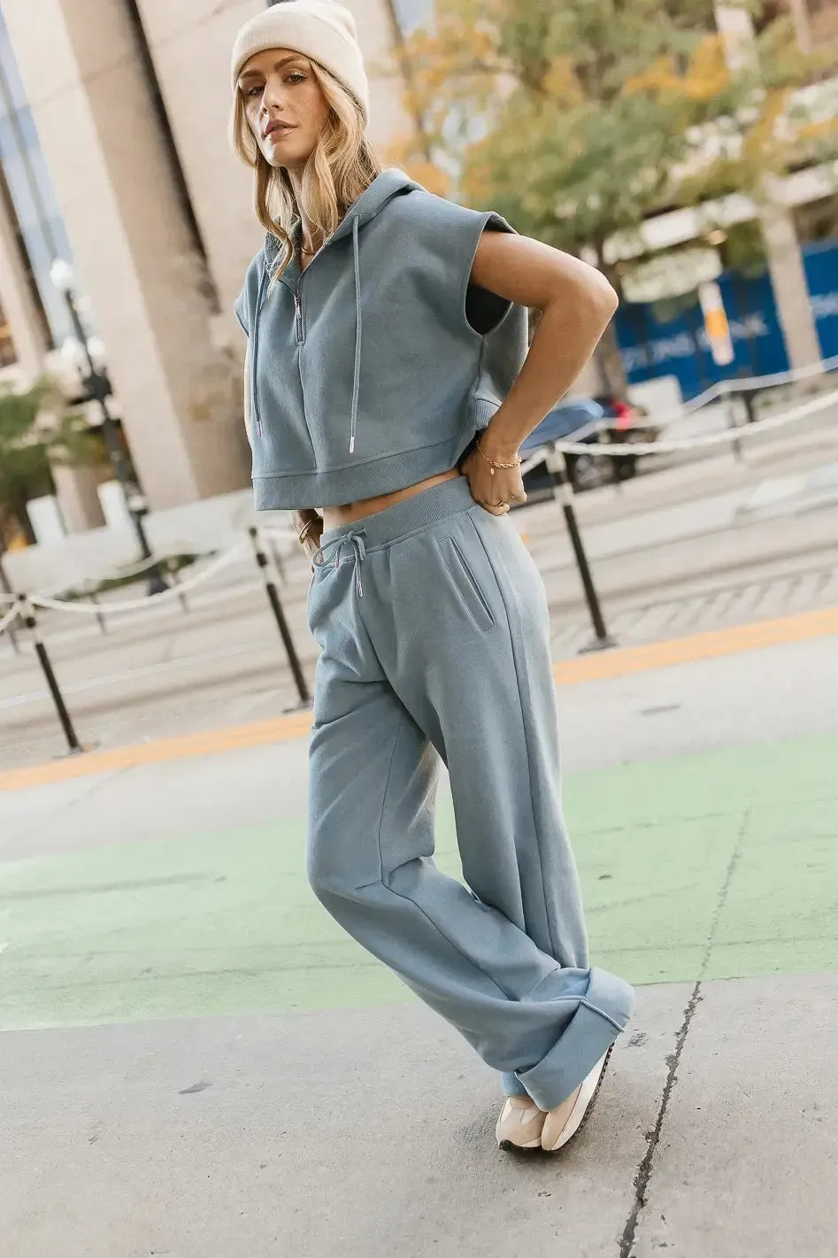 Amy Sweatpants in Blue - FINAL SALE sold by bohme product image thumbnail 4