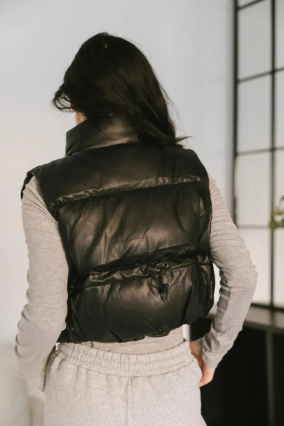 Elise Puffer Vest in Black - FINAL SALE sold by bohme product image thumbnail 4
