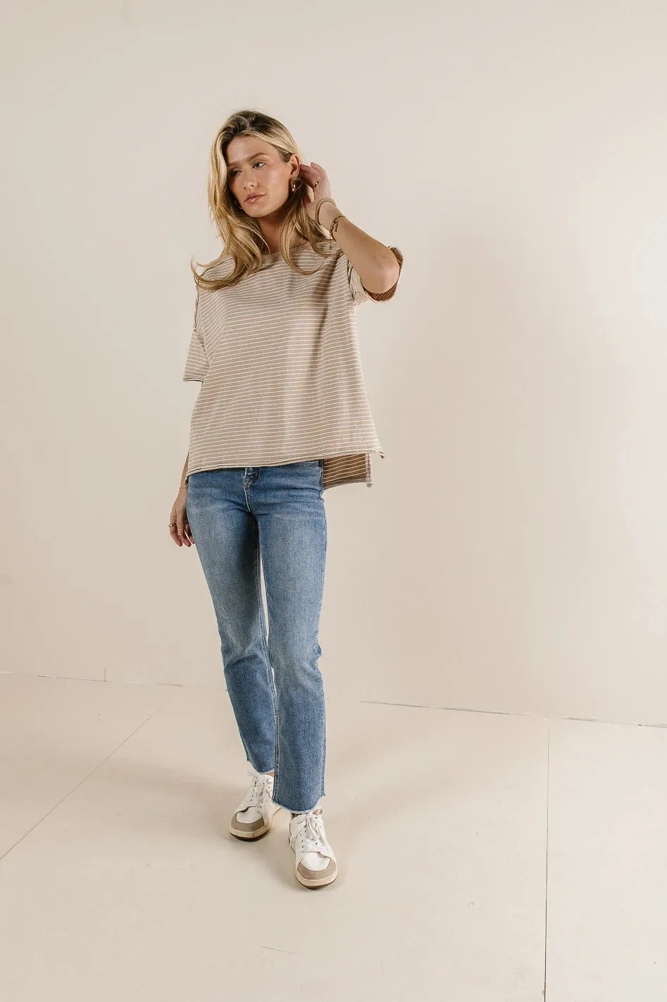 Elowyn Straight Leg Jeans in Light Wash - FINAL SALE sold by bohme product image thumbnail 3