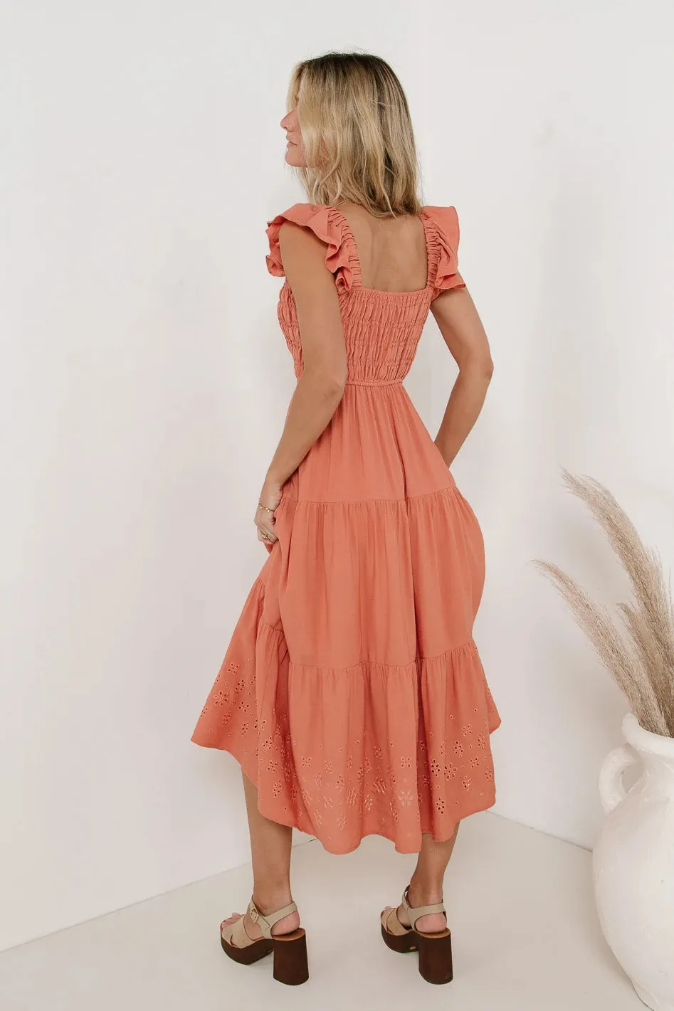 Maxton Midi Dress in Orange sold by bohme product image thumbnail 2