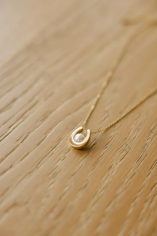 Horseshoe Gold Necklace - Tarnish Free - FINAL SALE sold by bohme