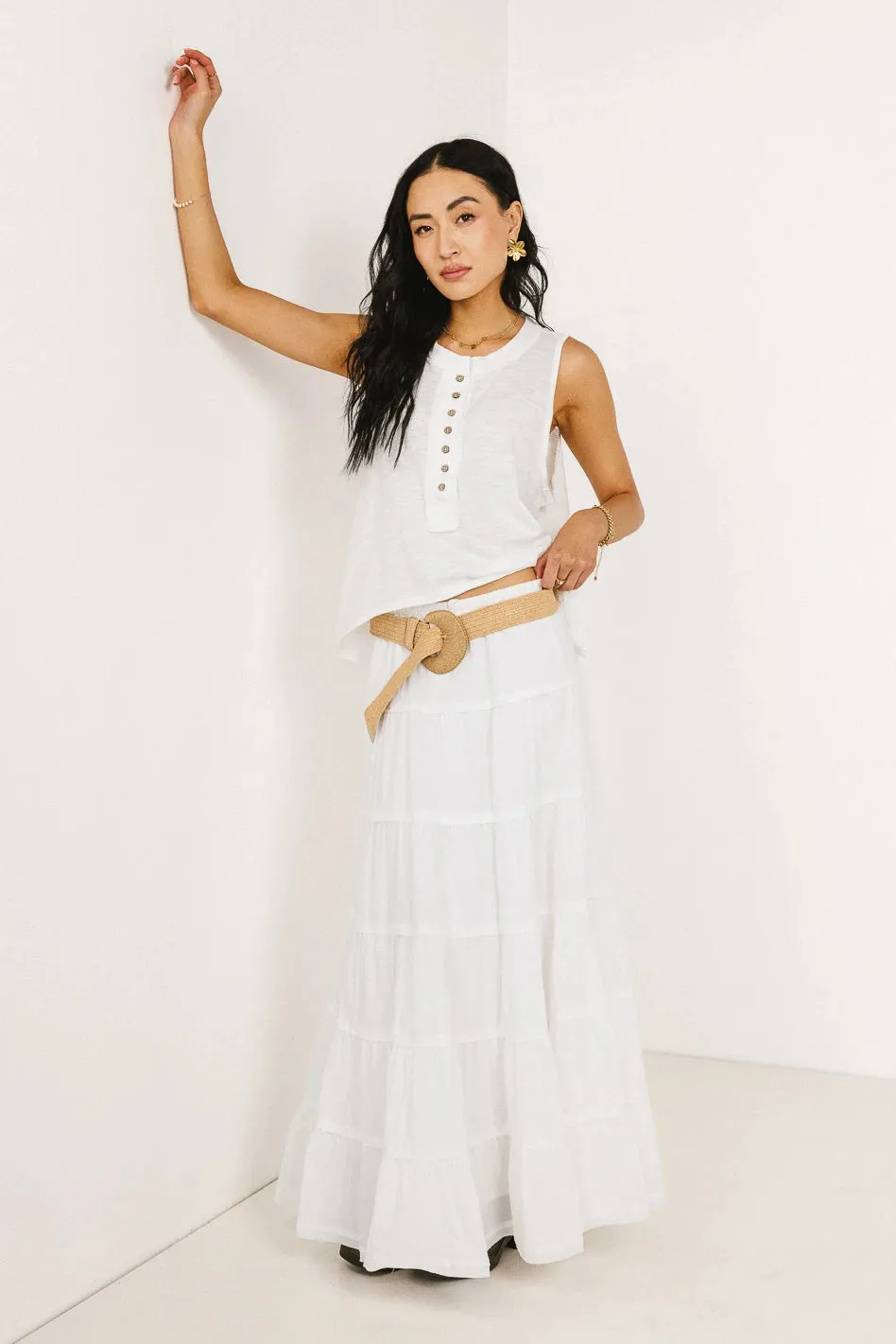 Zaylee Tank in White - FINAL SALE sold by bohme product image thumbnail 5