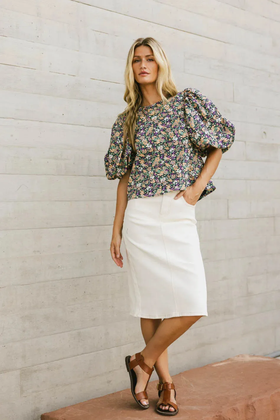 Odelia Floral Blouse - FINAL SALE sold by bohme product image thumbnail 3