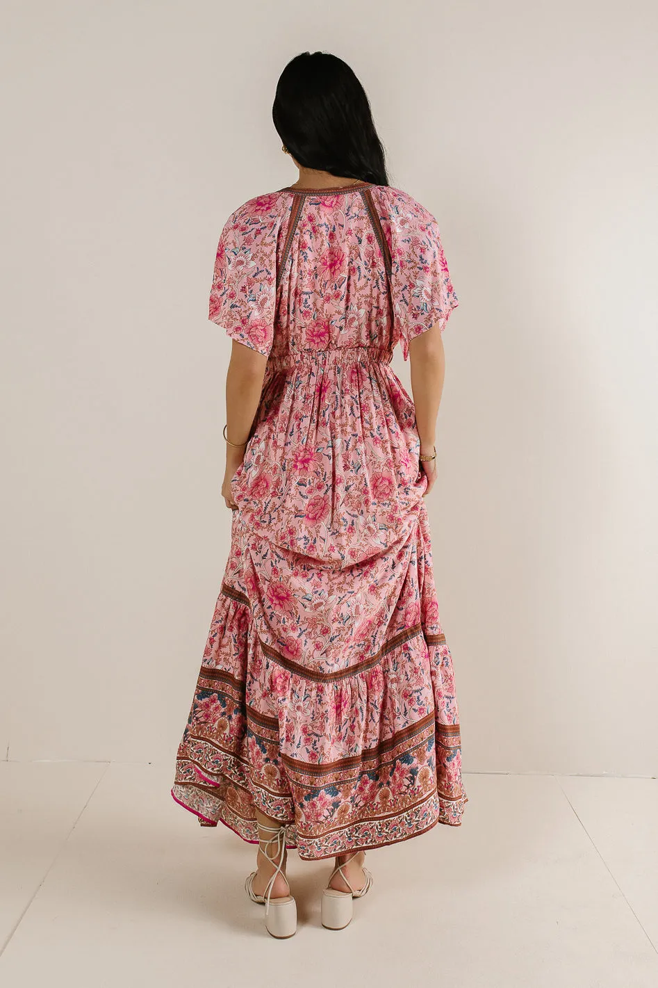 Cary Floral Dress in Pink - FINAL SALE sold by bohme product image thumbnail 4