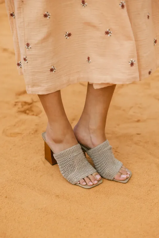 Steve Madden Realize Heels in Taupe sold by bohme