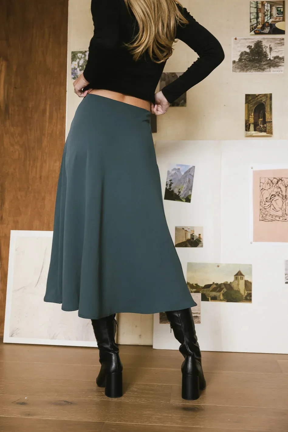 Kamila Skirt in Teal - FINAL SALE sold by bohme product image thumbnail 3