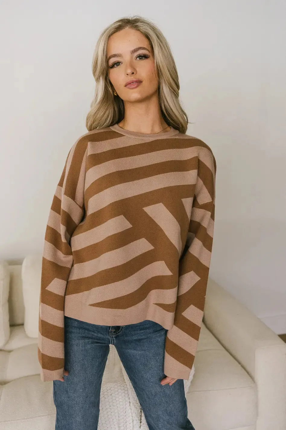 Leila Striped Sweater sold by bohme