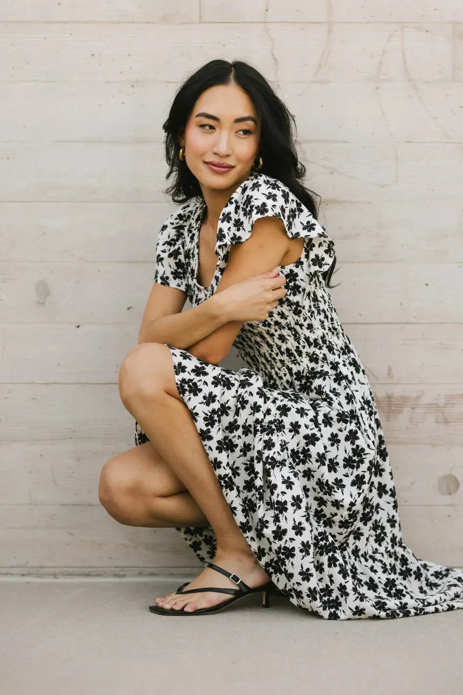 Ingrid Smocked Midi Dress - FINAL SALE sold by bohme