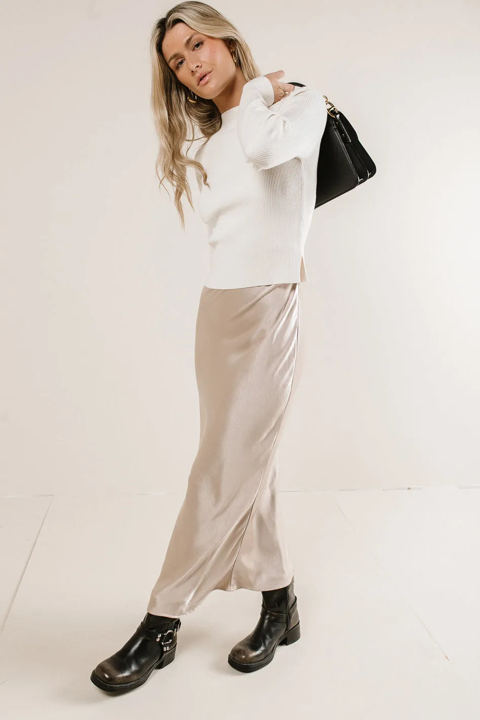 Vanessa Twofer Dress in Champagne - FINAL SALE sold by bohme product image thumbnail 3