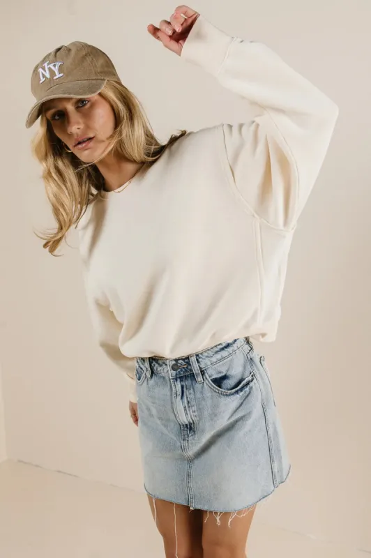 Willow Sweatshirt in Cream - FINAL SALE sold by bohme