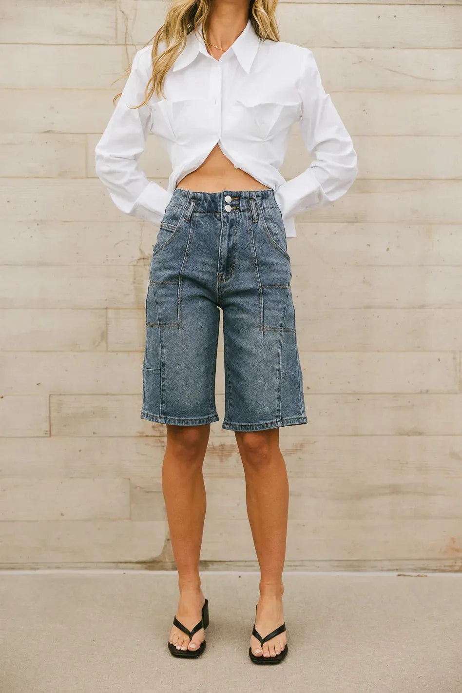 Ashtyn Denim Bermudas - FINAL SALE sold by bohme product image thumbnail 3