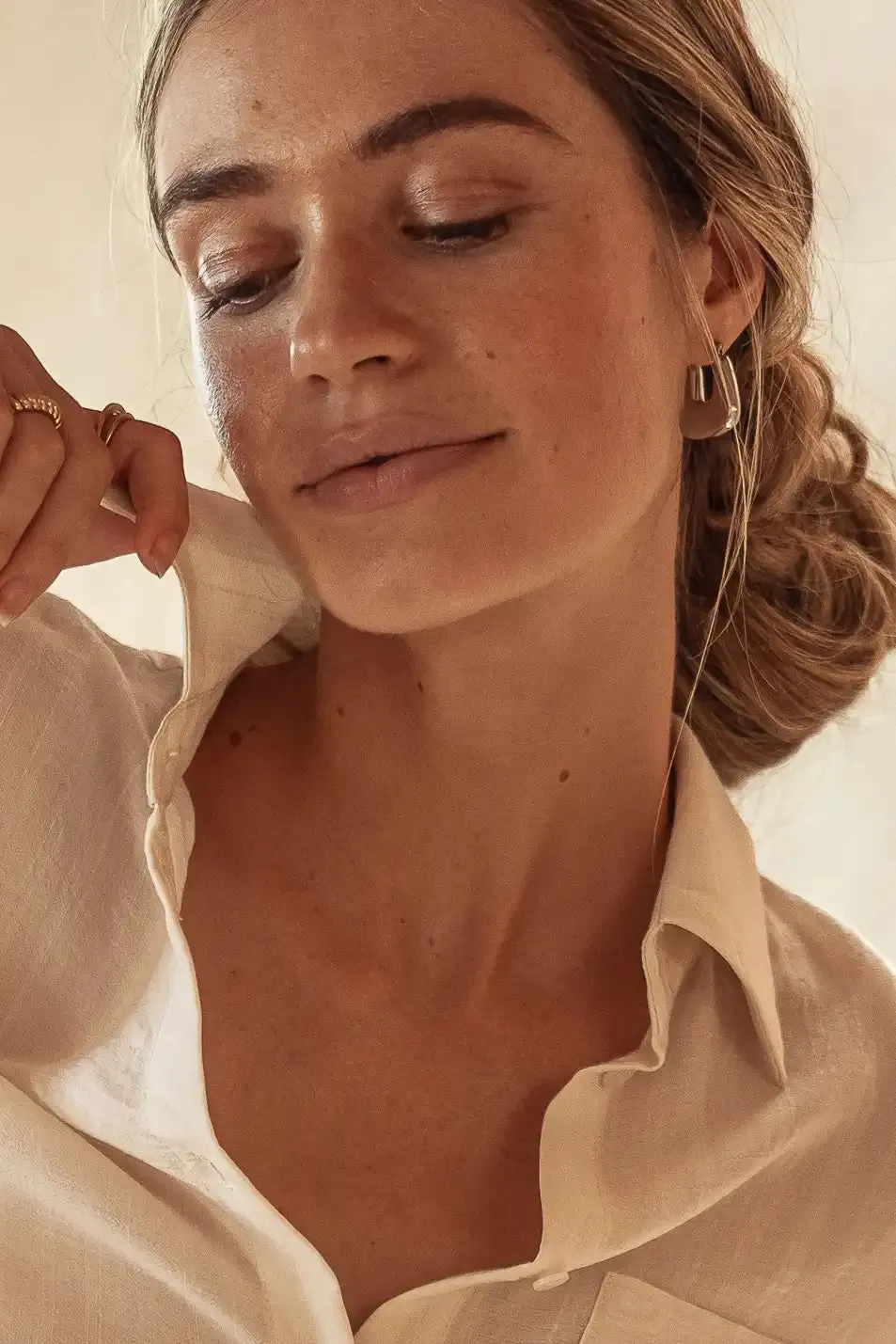 Hanna Earrings in Silver - FINAL SALE sold by bohme product image thumbnail 3