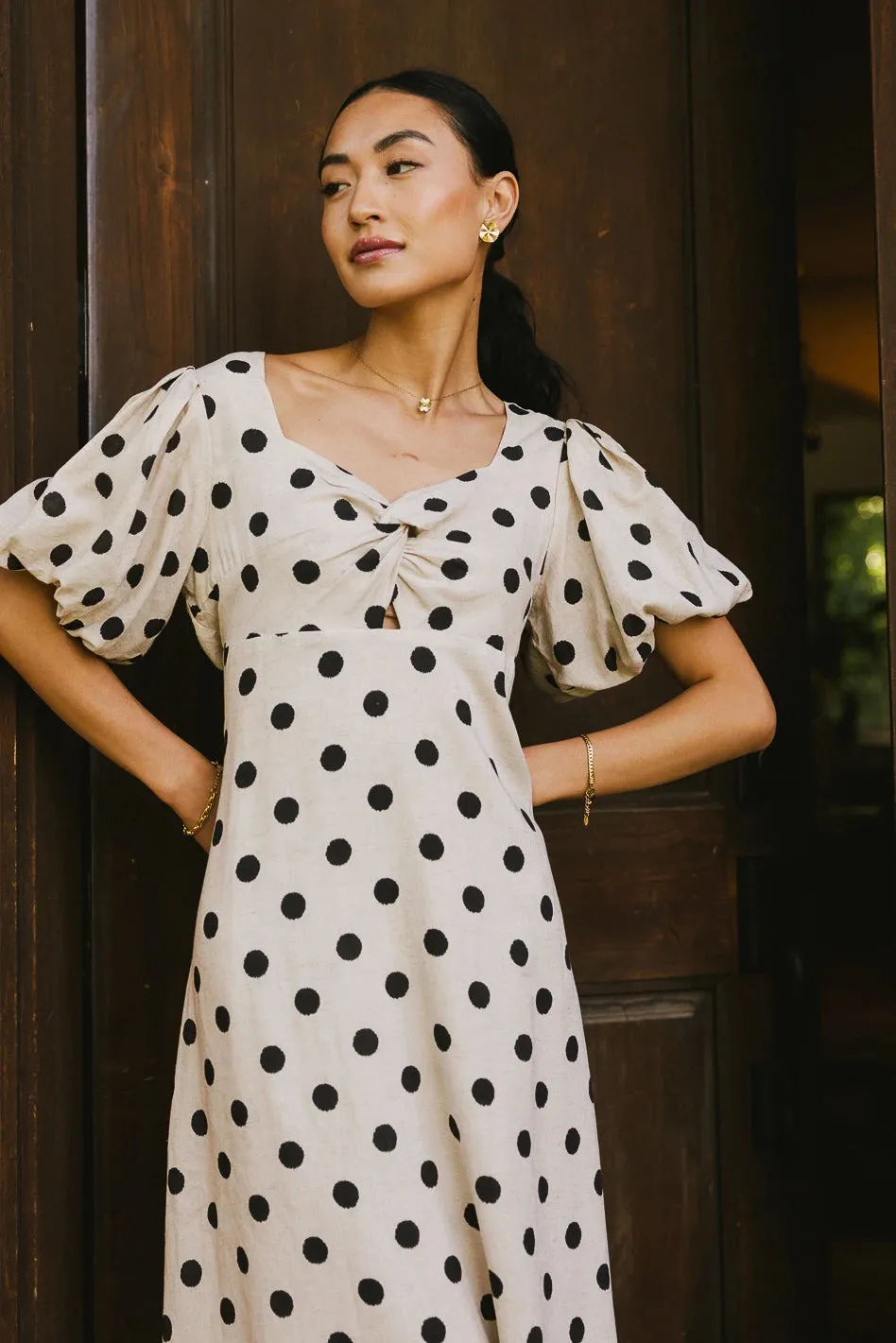 Calliope Twisted Midi Dress - FINAL SALE sold by bohme product image thumbnail 5