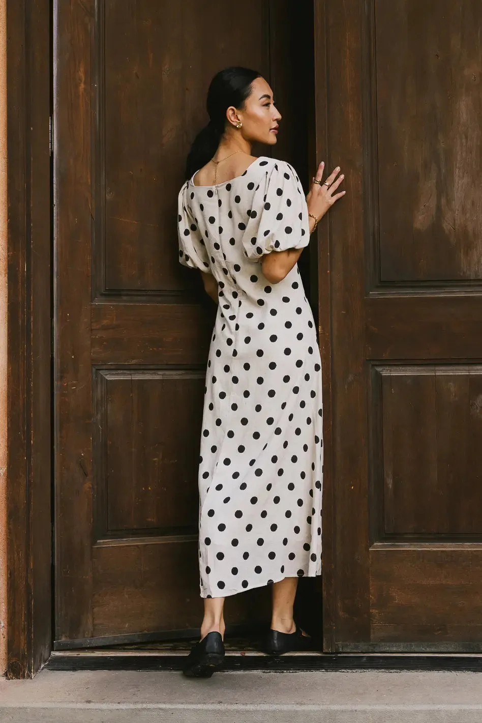 Calliope Twisted Midi Dress - FINAL SALE sold by bohme product image thumbnail 4